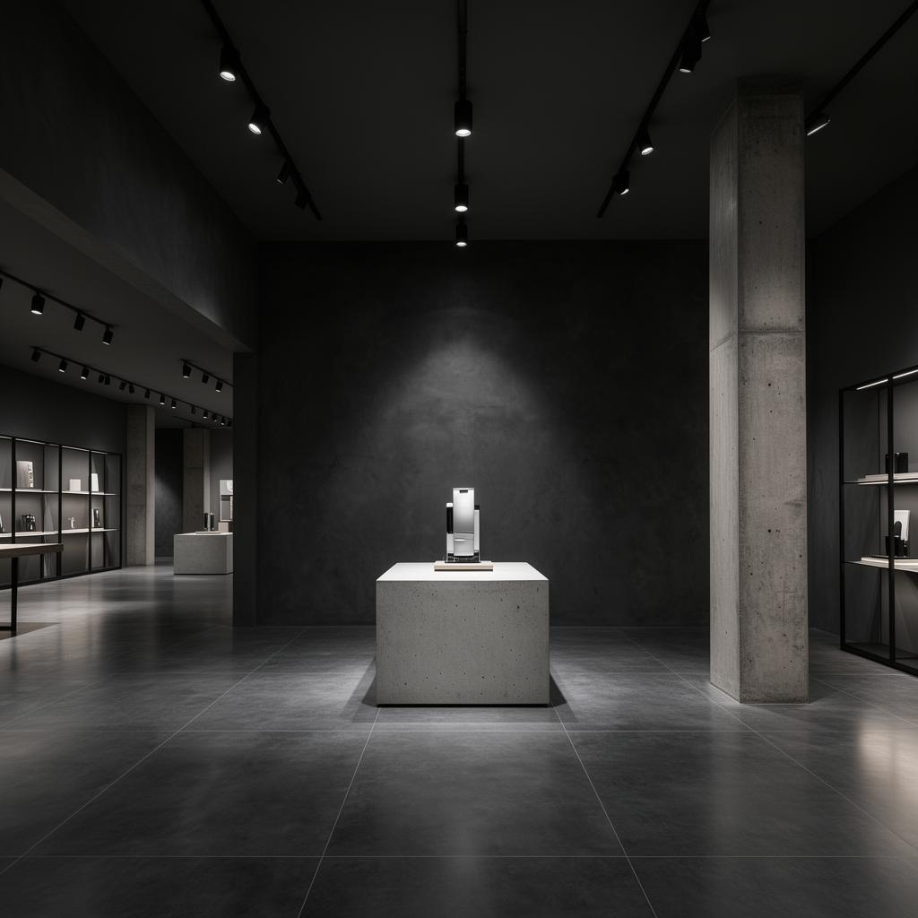 Flagship Store Aman — Cemento Basalto
